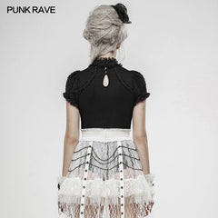 WT-604 Pleated Lolita T-shirt?-??Punk Rave Clothing