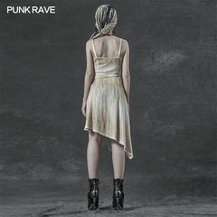 WQ-505LQF Steampunk old technique strap dresses?-??Punk Rave Clothing