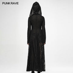 WY-1143 Darkmoon Cage Yarn Long Coat?-??Punk Rave Clothing