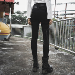 OPK-321NCF Diablo War-hee series detachable loop denim jeans?-??Punk Rave Clothing