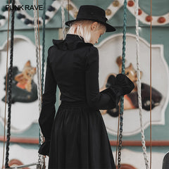 OPY-432CCF Dark Lotus Collar Shirt?-??Punk Rave Clothing