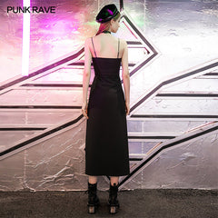 OPQ-709DQF Sexy small V-neck braces dress?-??Punk Rave Clothing