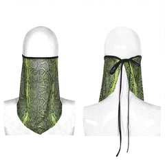 WS-417KZF Punk fluorescent serpentine printed triangular face kerchief?-??Punk Rave Clothing