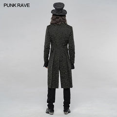 WY-1264LCM Vintage gothic jacquard jacket?-??Punk Rave Clothing