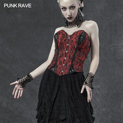 WS-410SSF Gothic gorgeous pearl sleeves and collar three-piece set?-??Punk Rave Clothing
