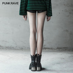 OPK-250 Locomotive Handsome PU leather Shorts?-??Punk Rave Clothing