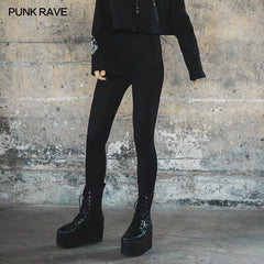 OPK-318DDF Bat series leggings?-??Punk Rave Clothing
