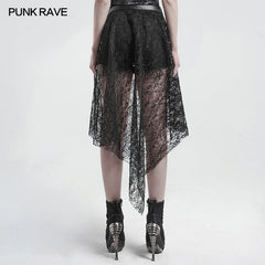 WS-408YDF Gothic lace mesh belt?-??Punk Rave Clothing