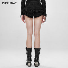 WK-400XDF Steampunk viper stonewashing shorts?-??Punk Rave Clothing