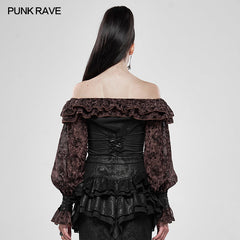 WY-1123CCF Steampunk Plants and Magic Painted Shirts?-??Punk Rave Clothing