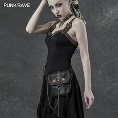 WS-394YDF Steampunk retro waist bag?-??Punk Rave Clothing