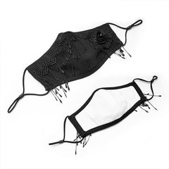 WS-380KZF Daily Gothic lace mask?-??Punk Rave Clothing