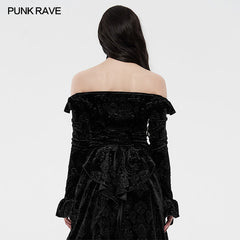 WY-1220CCF Victoria royal palace Velvet shirts?-??Punk Rave Clothing