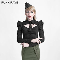 S-164 Newest Winter black Metal Studded Leather Military Hats Accessories?-??Punk Rave Clothing