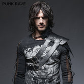 S-172 One-shoulder Standard Collar Punk Leather Wraps Korean History Fashion Accessories?-??Punk Rave Clothing
