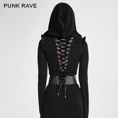 S-183 black Waistcoat Corset Gothic Accessories With Pattern?-??Punk Rave Clothing