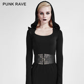 S-183 black Waistcoat Corset Gothic Accessories With Pattern?-??Punk Rave Clothing