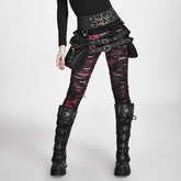 S-186 Metallic Eyelets Zipper Up Belts Across Waist Bag Accessories?-??Punk Rave Clothing