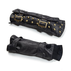 S-198 One Piece Metal Feeling Military Bronze Punk Accessories Sleeve Glove?-??Punk Rave Clothing