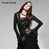 T-189 Hot Sale Flare Long Sleeve Casual Western Gothic Shirt?-??Punk Rave Clothing