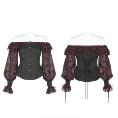 WY-1123CCF Steampunk Plants and Magic Painted Shirts?-??Punk Rave Clothing