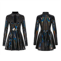 WQ-481LQF Punk Glitzy Sexy Short Dress?-??Punk Rave Clothing