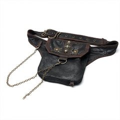 WS-394YDF Steampunk retro waist bag?-??Punk Rave Clothing