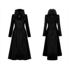 WY-1214LCF gothic embroideredlong coat?-??Punk Rave Clothing