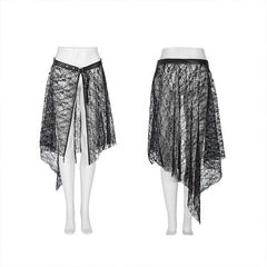 WS-408YDF Gothic lace mesh belt?-??Punk Rave Clothing