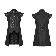 WY-1255MJM Punk Hanfu Medium-length waistcoat?-??Punk Rave Clothing