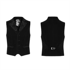 WY-1270MJM Exquisitely embroidered gothic vest?-??Punk Rave Clothing