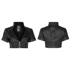 WY-1274PCF Punk short little jacket?-??Punk Rave Clothing