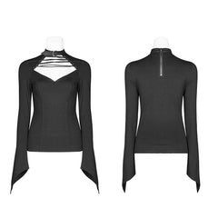 WT-595DQF Steampunk Wild Assassin Trumpet Sleeve T-Shirt?-??Punk Rave Clothing