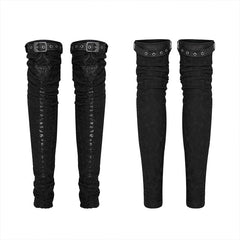 WS-399JTF Gorgeous Gothic leg warmer?-??Punk Rave Clothing