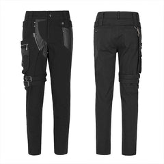 WK-433XCM Punk Personality Elastic Trousers?-??Punk Rave Clothing
