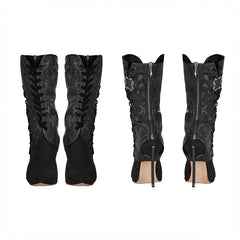 WS-344JTF Vintage Gothic Shoe Cover?-??Punk Rave Clothing