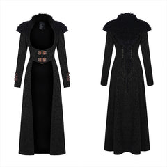 WY-1208LCF Steampunk warm long coats?-??Punk Rave Clothing
