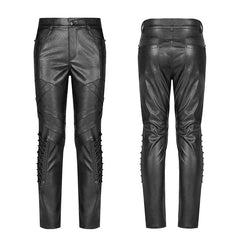 WK-382 Punk Elastic PU Leather Pants?-??Punk Rave Clothing
