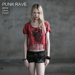 T-355 Popular Plus Size Cute China Supplier Gothic T-shirts?-??Punk Rave Clothing