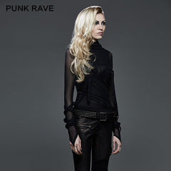 T-407 High End Fashion Trendy Street Punk T-shirts With Big Hoodie?-??Punk Rave Clothing