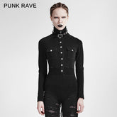 T-434 Military Nylon Retro Buttons Jumpsuits Combat Leather Punk Shirts?-??Punk Rave Clothing