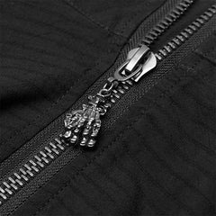 WQ-506BQF Punk asymmetrmetric vertical half skirt?-??Punk Rave Clothing