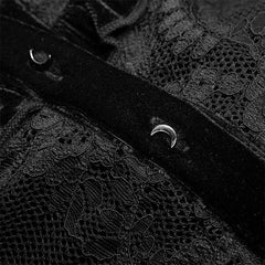 OPQ-671LQF College lace patchwork dress?-??Punk Rave Clothing