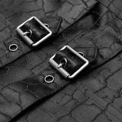 WY-1254MJM Punk mid-length vest?-??Punk Rave Clothing