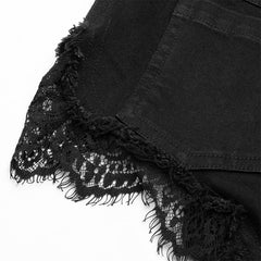 OPK-302NDF Gothic Sexy Tied Rope Short Jeans?-??Punk Rave Clothing