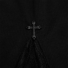 OPT-460TCF Hollow-out tight T-shirt?-??Punk Rave Clothing