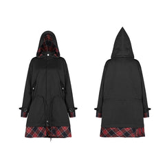 OPY-388XCF Lattice stitching Long jacket (with Waistline)?-??Punk Rave Clothing