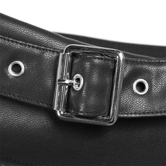 OPQ-454 Fake waistband A pendulum leather half skirt?-??Punk Rave Clothing