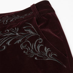 WK-442XCM Exquisite Gothic Embroidered Trousers?-??Punk Rave Clothing
