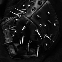 Y-667DQF Punk handsome tassel hooded jacket?-??Punk Rave Clothing